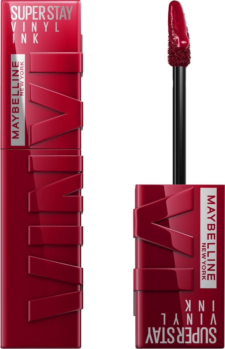 Maybelline New York - SuperStay Vinyl Ink Lipstick - 55 Royal - Rood - Langhoudende Lippenstift - 4,2 ml