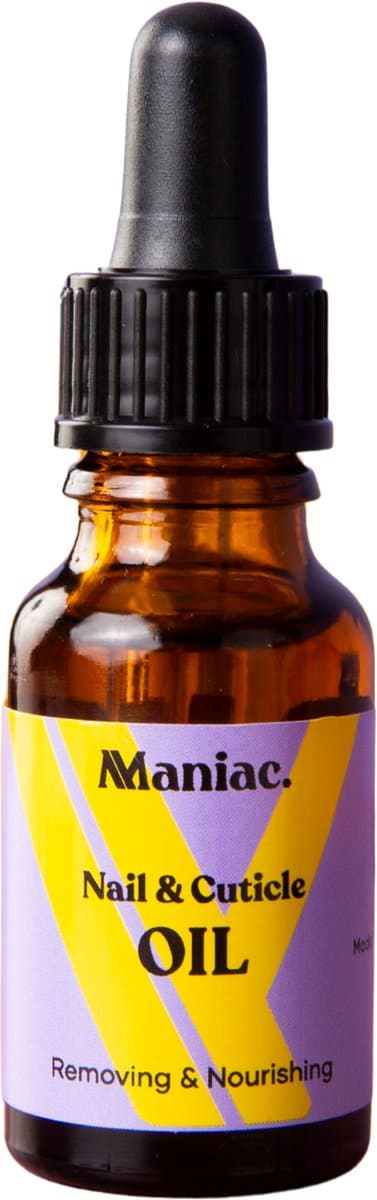 Maniac Nails Nagelriemolie & Gellak Sticker Remover – Cuticle & Removal Oil met Jojoba & Vitamine E – Voor gezonde nagelriemen & het veilig...