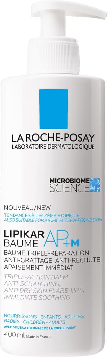 La Roche-Posay Lipikar Baume AP+M Lichaamsbalsem - voor een Droge en Eczeem-Gevoelige Huid - Vermindert jeuk - 400ml