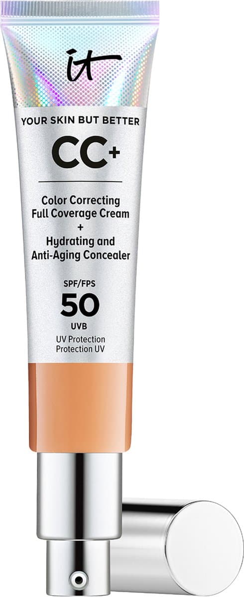 IT Cosmetics Your Skin But Better CC+ Cream SPF50 Foundation - Anti-Aging & Hydraterend - Natuurlijke finish - Tan - 32ml