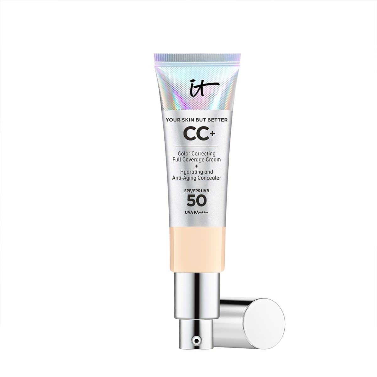 IT Cosmetics Your Skin But Better CC+ Cream SPF50 Foundation - Anti-Aging & Hydraterend - Natuurlijke finish - Light - 32ml