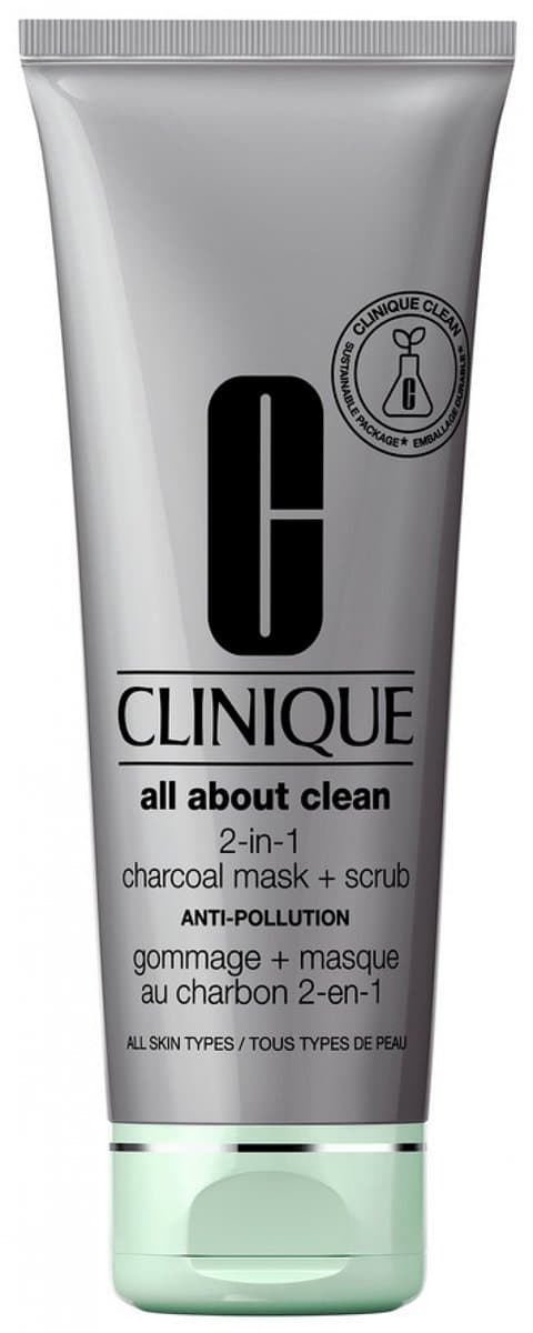 CLINIQUE - All About Clean™ 2-in-1 Charcoal Mask + Scrub - 100 ml - masker