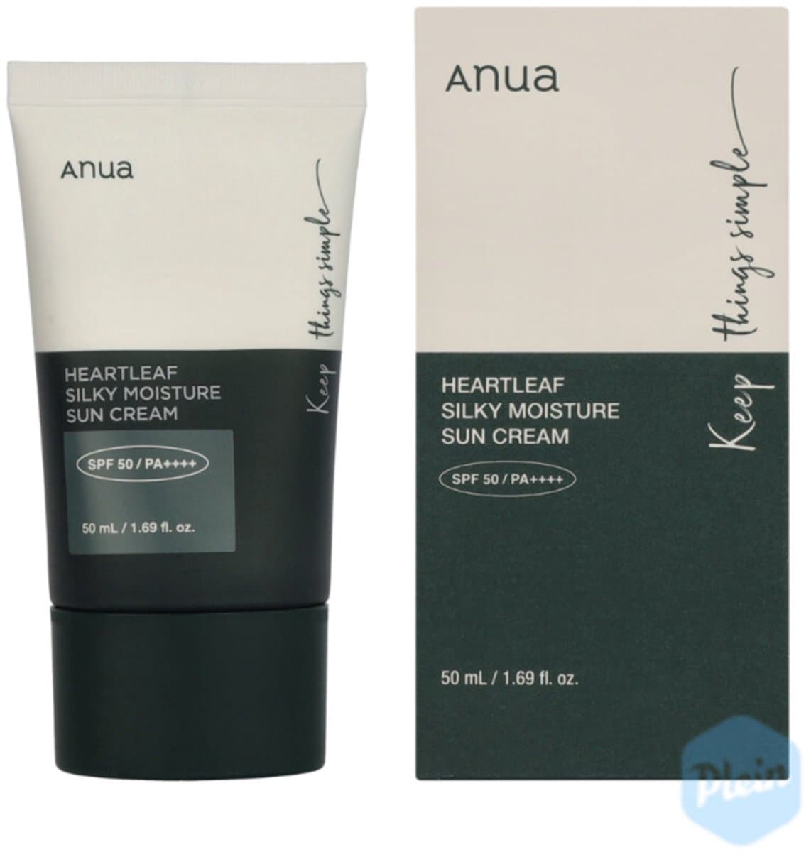 Anua Heartleaf Silky Moisture Sun Cream SPF50+ - 50 ml