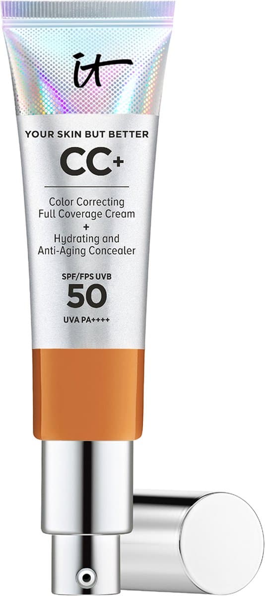 IT Cosmetics Your Skin But Better CC+ Cream SPF50 Foundation - Anti-Aging & Hydraterend - Natuurlijke finish - Rich - 32ml