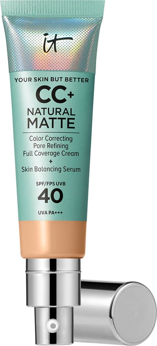 It Cosmetics Your Skin But Better CC+ Natural Matte SPF40 Foundation - Matte & Stralende Finish - Medium - 32ml