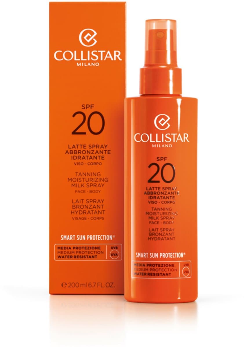 Collistar Smart Sun Protection Tanning Moisturizing Milk Spray Spf 20 - 200 ml