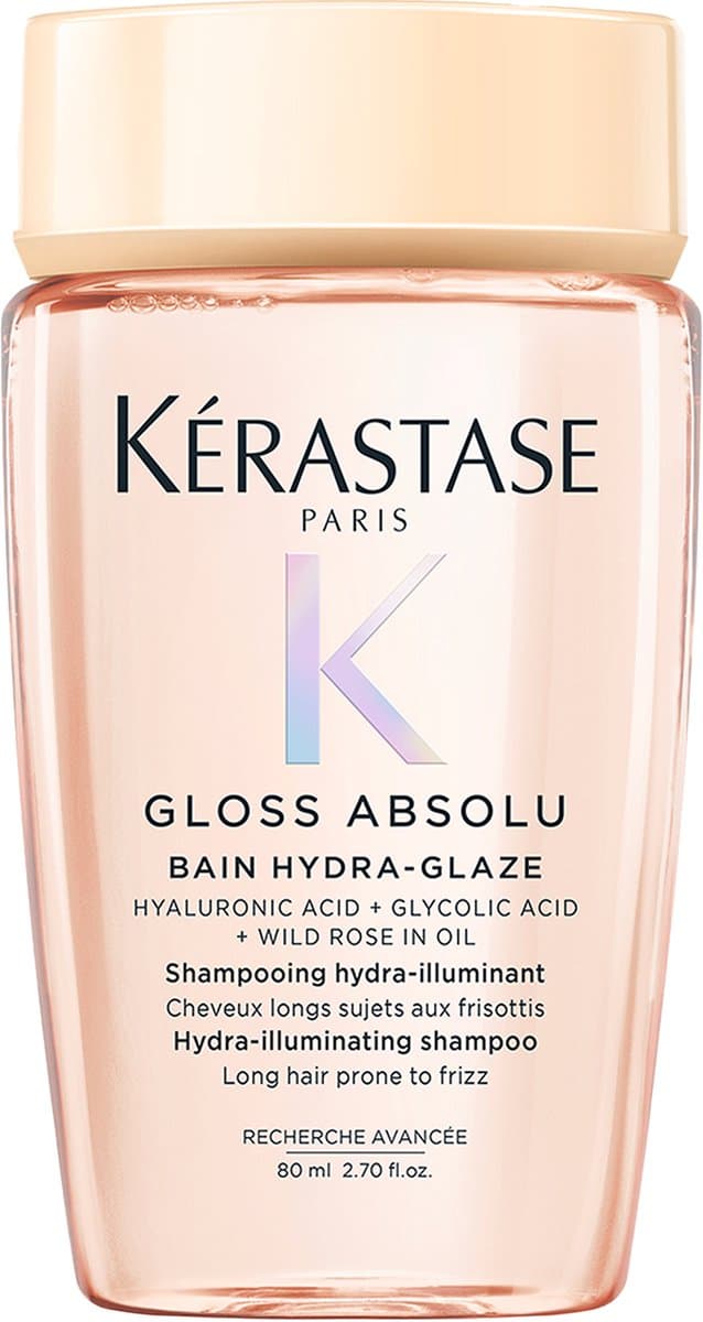 Kérastase Gloss Absolu Bain Hydra-Glaze - Anti-frizz shampoo met glanseffect - Voor lang, pluizig haar - 80ml