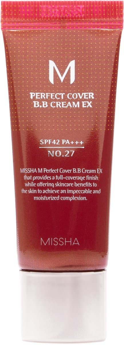 Missha Cover BB Cream SPF 42 PA+++ | NO.27 - Honey Beige | BB cream 20ml - NO.27 Honey Beige