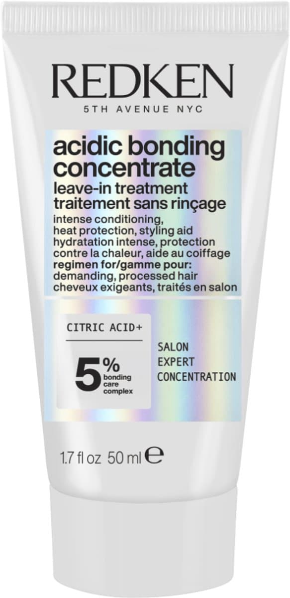 Redken - Acidic Bonding Concentrate Leave-In Treatment Mini - Voor beschadigd haar - Bonding Verzorging - 50ML