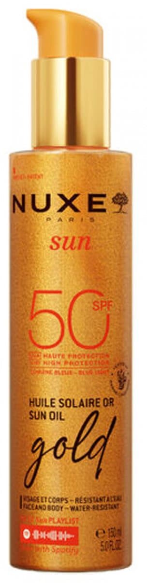 Nuxe Sun Huile Solaire or Sun Oil Gold Zonneolie 150ml | SPF 50 |