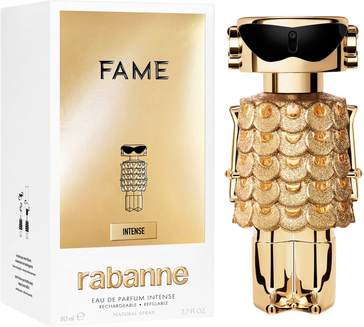 Paco Rabanne Fame Intense Eau de Parfum - Bloemig, houtachtig, navulbaar - 80 ml