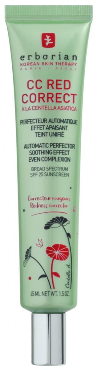Erborian CC Red Correct Cream - Corrigeert roodheid en egaliseert de huid - SPF 25