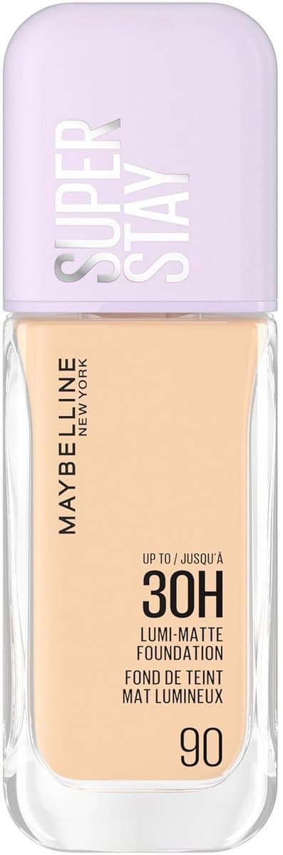 Maybelline New York 30H Lumi Matte Foundation 090 très clair Neutre Superstay 35ML