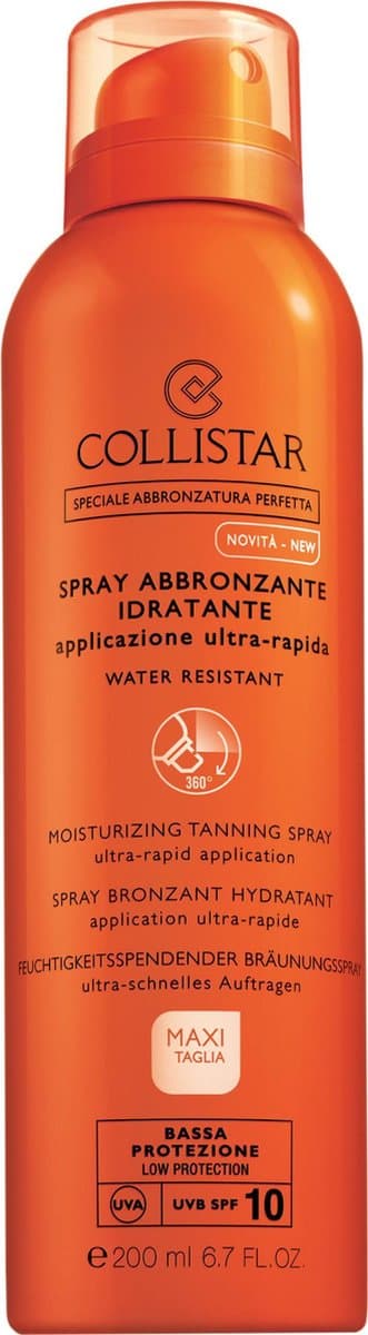 Collistar Moisturizing Tanning Spray Zonnebrandcreme - SPF 10 - 200 ml