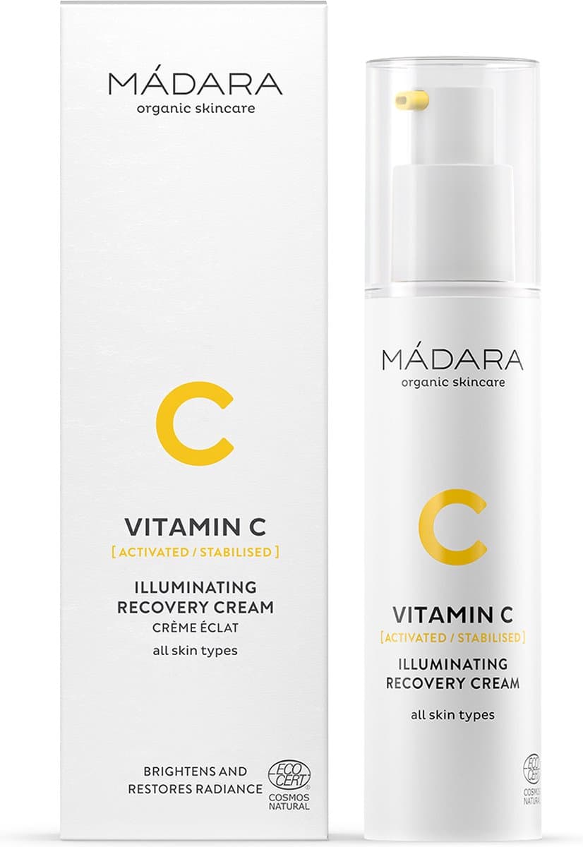 MÁDARA Vitamin C Herstellende creme 50 ml - hyaluronzuur - vegan