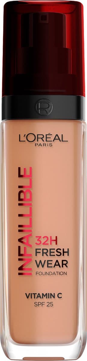 L’Oréal Paris Infaillible 32HR Fresh Wear Foundation - 300 - Langhoudende Foundation met SPF 25 en Vitamine C - 30ML