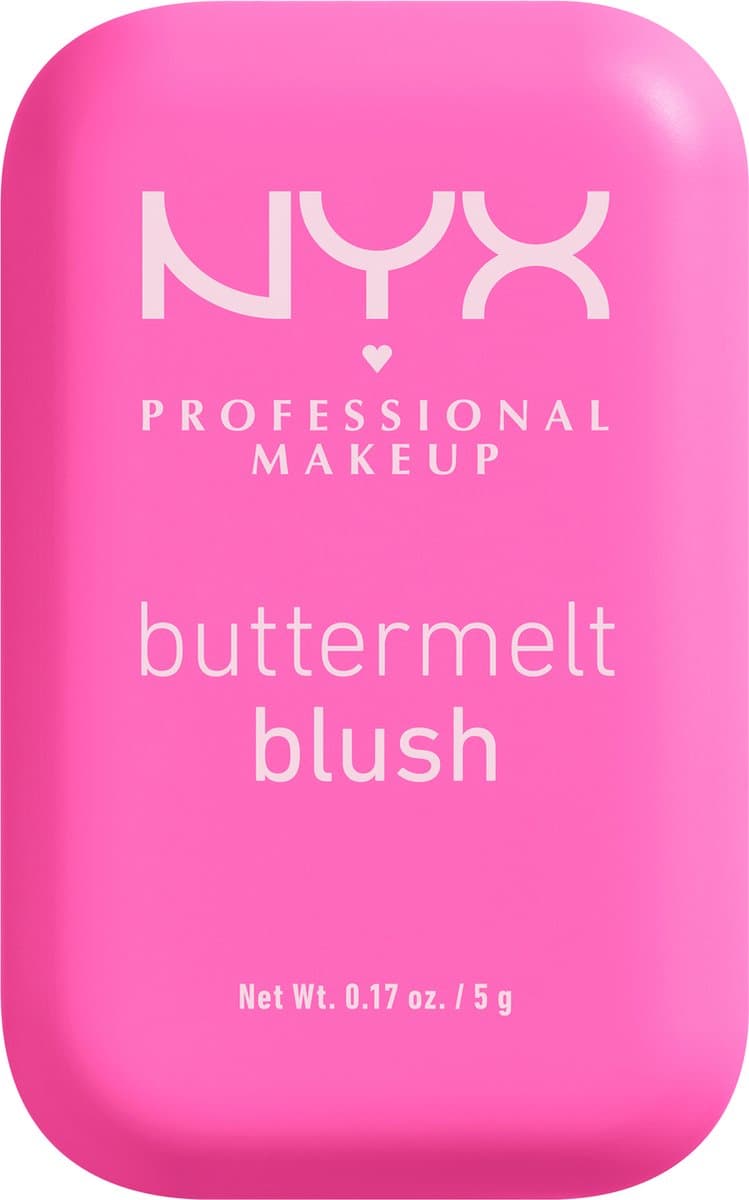 NYX Professional Makeup Buttermelt Blush - Alle huidtypes - Verrijkt met mango-, amandel- en sheaboter - My Butta Half - 5 gr