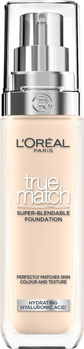 L’Oréal Paris True Match Foundation - 1D/W - Natuurlijk Dekkende Foundation met Hyaluronzuur en SPF 16 - 30ml - Vegan