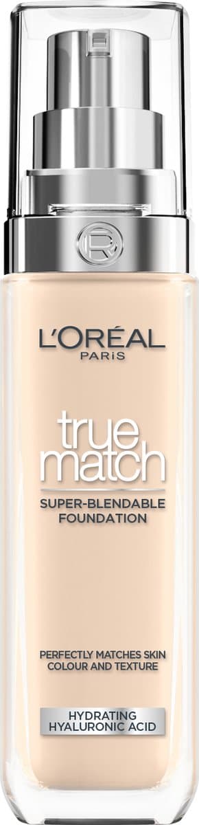 L’Oréal Paris True Match Foundation - 1N - Natuurlijk Dekkende Foundation met Hyaluronzuur en SPF 16 - 30ml - Vegan