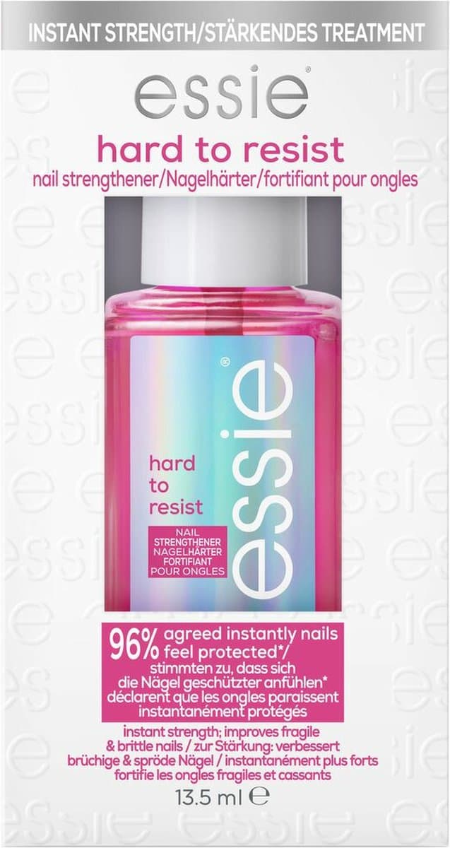 essie - nagelverzorging - hard to resist - 00 glow & shine - roze - nagelverharder - 13,5 ml