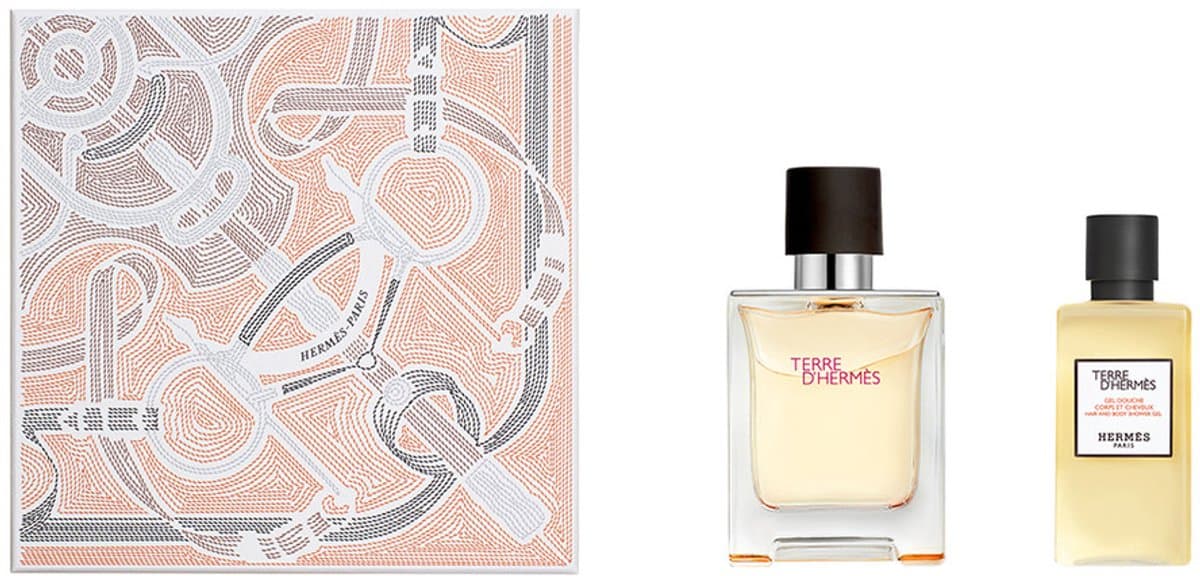 Hermès Terre d'Hermès Giftset - 50 ml eau de toilette spray + 40 ml showergel - cadeauset voor heren