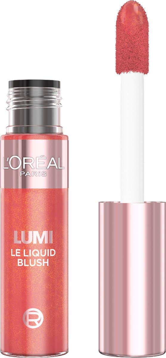 L'Oréal Paris Lumi Le Liquid Blush Glowy Gold Pink Vloeibare Blush - Opbouwbare intensiteit - 4 stralende tinten - 10ml