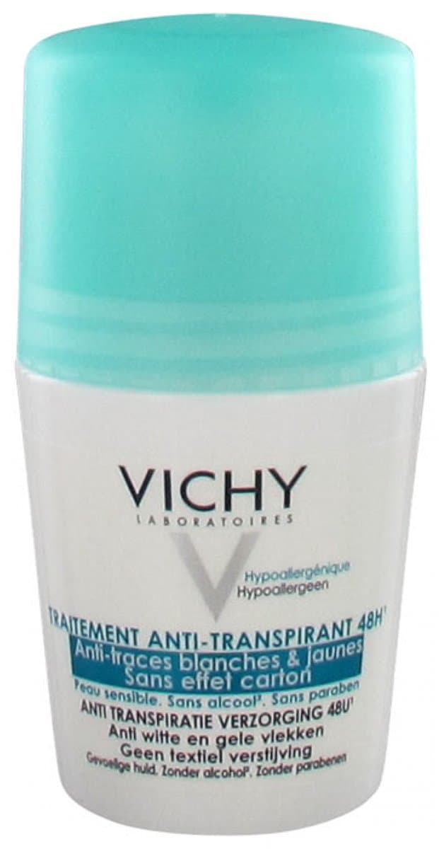 Vichy Anti-Transpiratie Deodorant 48u Tegen Witte en Gele Vlekken - Roller 50ml
