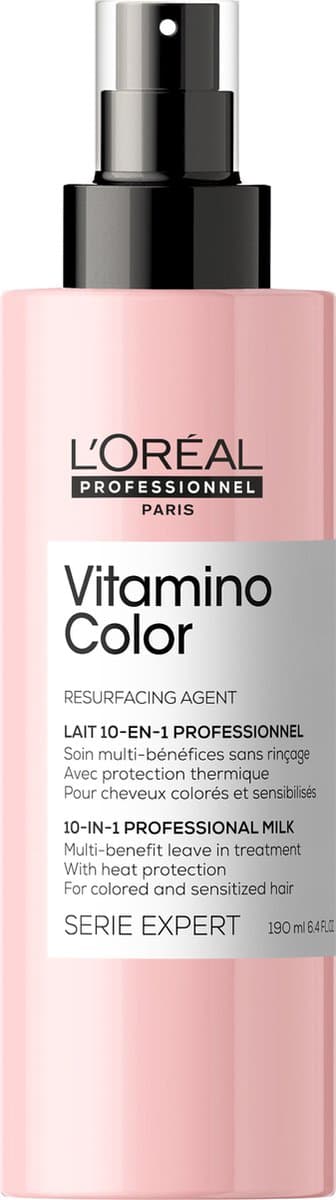 L’Oréal Professionnel Vitamino Color 10-In-1 Spray – Ontwarrende verzorging voor gekleurd haar, leave-in – 190 ml