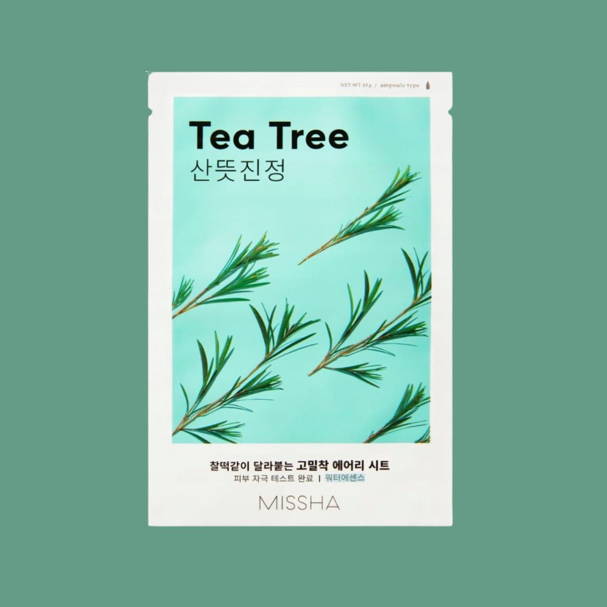 Missha - Airy Fit Sheet Mask (Tea Tree) Gezichtsmasker