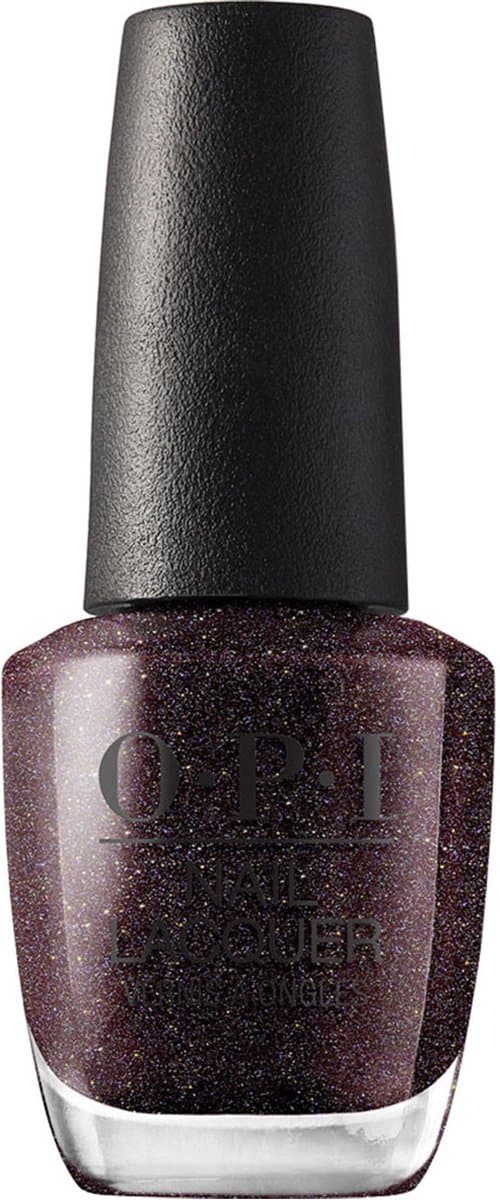 OPI Nail Lacquer - My Private Jet - 15 ml - Zwarte Glitter Nagellak