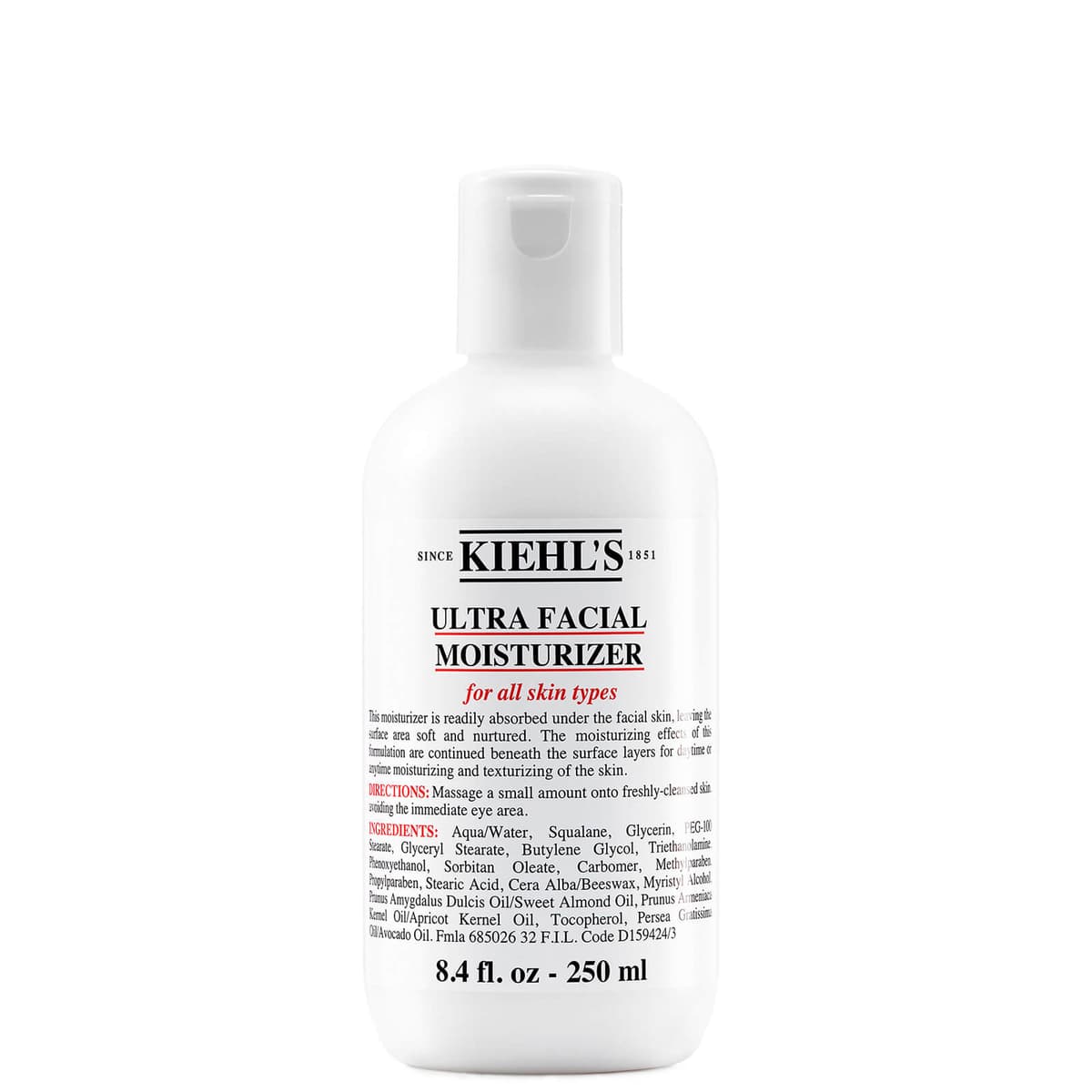Kiehl's Ultra Gezichtsmoisturizer (Verschillende Maten) - 250ml