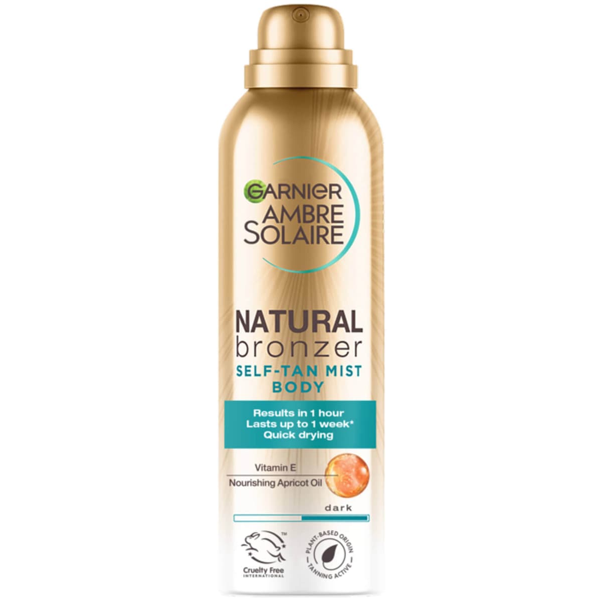 Ambre Solaire Natural Bronzer Sneldrogende Zelfbruiningsspray Donker 150 ml
