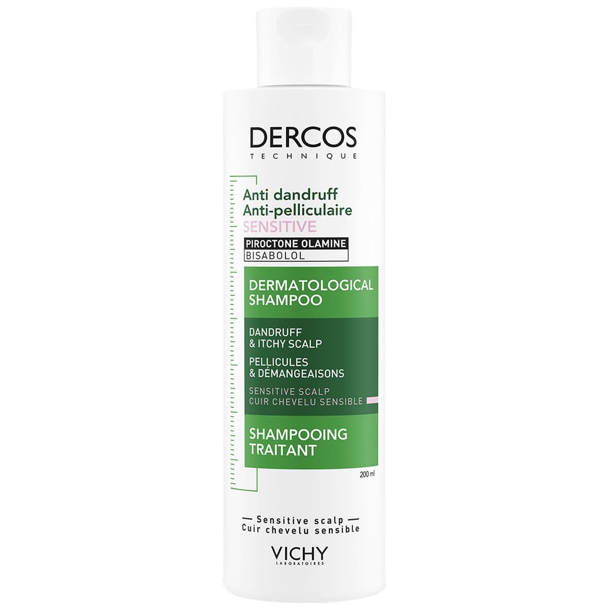 VICHY Dercos Antiroosshampoo voor de Gevoelige Hoofdhuid 200 ml