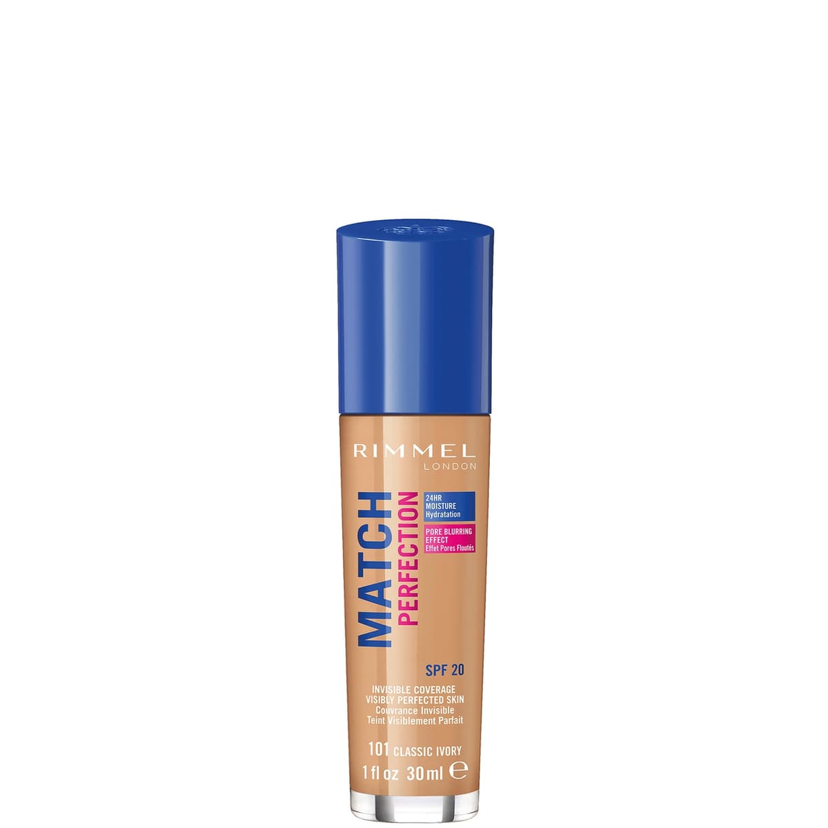 Rimmel London SPF 20 Match Perfection Foundation 30 ml (Verschillende Tinten) - Classic Ivory