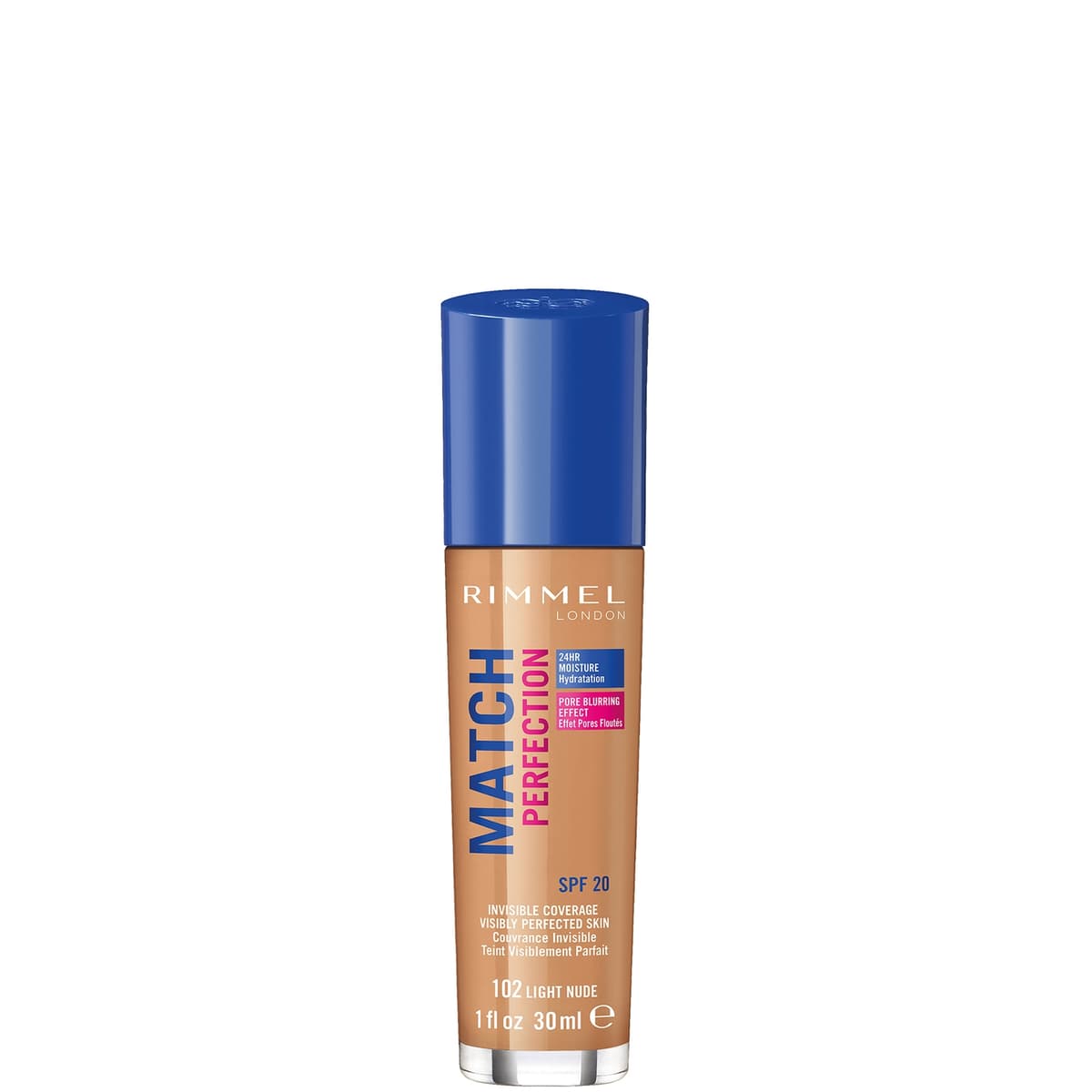 Rimmel London SPF 20 Match Perfection Foundation 30 ml (Verschillende Tinten) - Light Nude