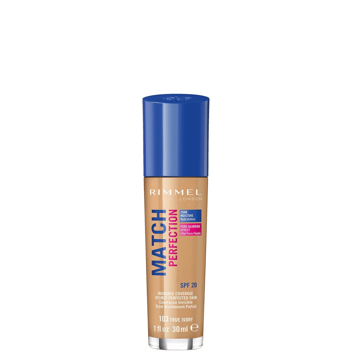 Rimmel London SPF 20 Match Perfection Foundation 30 ml (Verschillende Tinten) - True Ivory