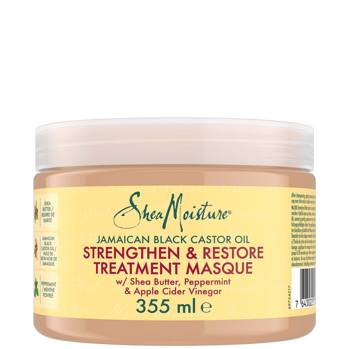 Shea Moisture Jamaican Black Castor Olie Strengthen en Restore Behandelingsmasker 355ml