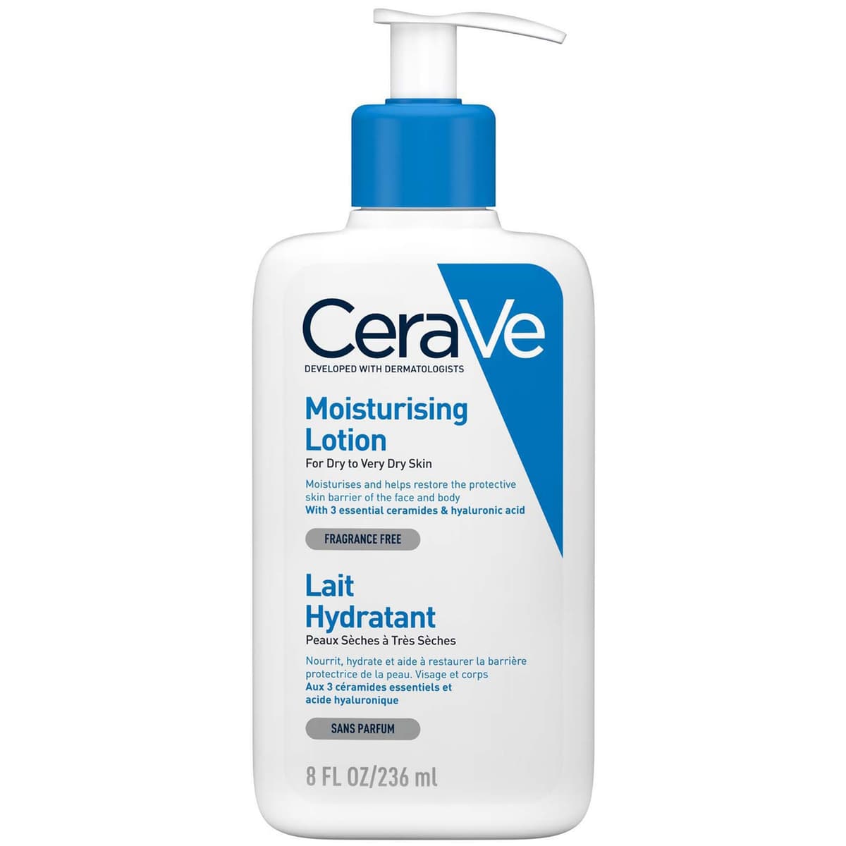 CeraVe Hydraterende Lotion met Ceramides voor Droge tot Zeer Droge Huid 236 ml