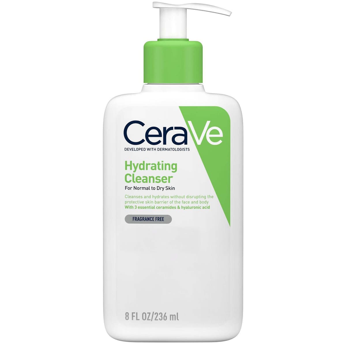 CeraVe Hydraterende Cleanser met Hyaluronzuur voor Normale tot Droge Huid 236 ml