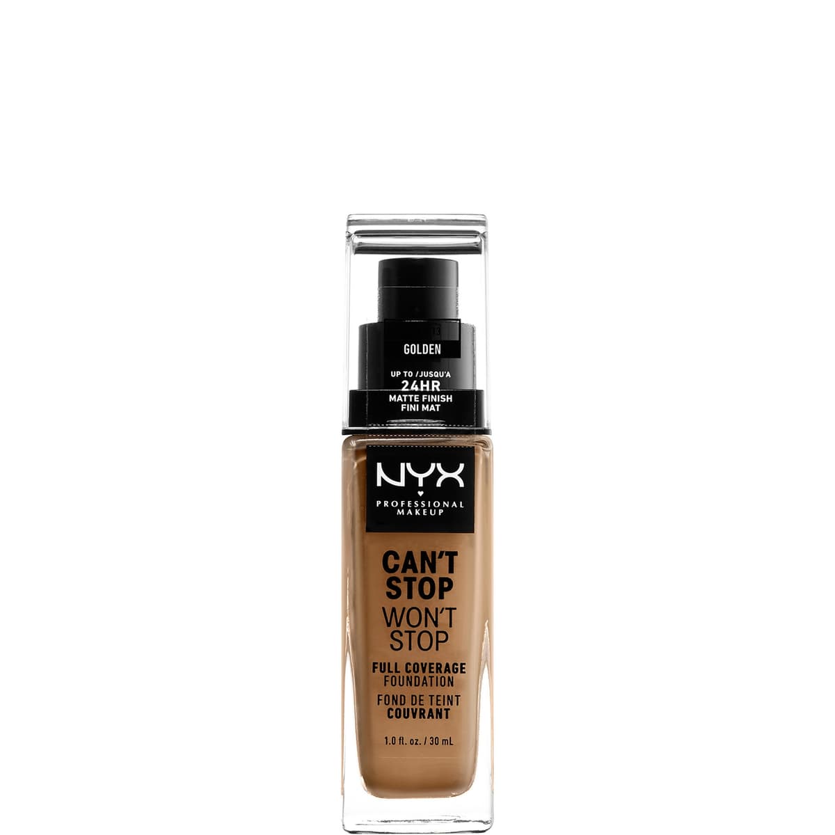NYX Professional Makeup Can't Stop Won't Stop 24 Hour Foundation (Verschillende Tinten) - Golden