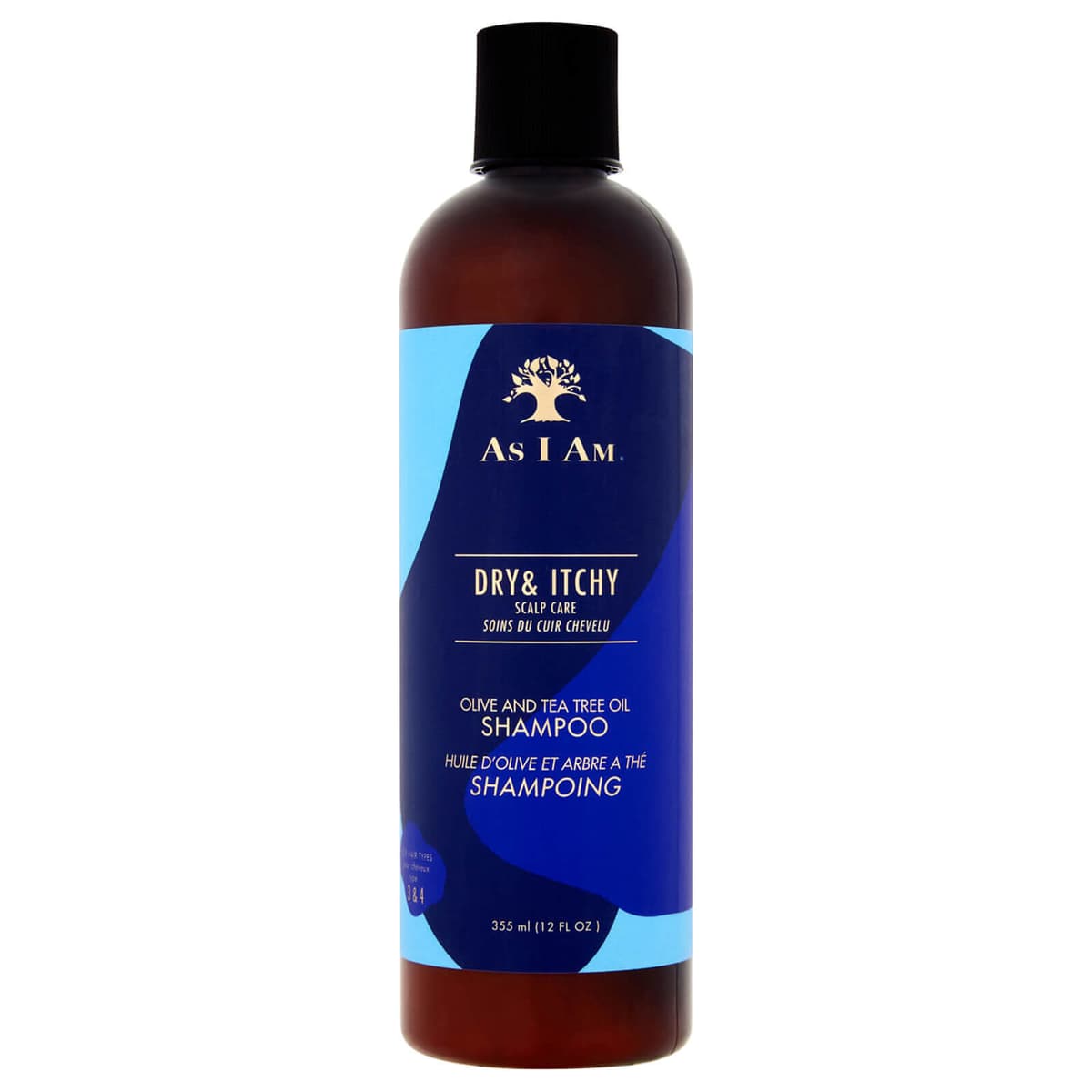 As I Am Dry en Itchy Scalp Care Olijven- en Teatree-olie Shampoo 355 ml