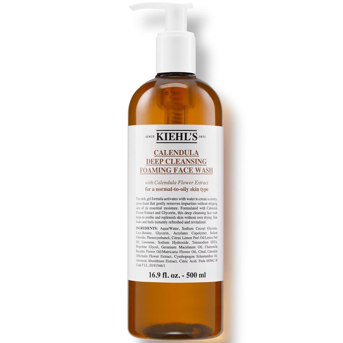 Kiehl's Calendula Deep Cleansing Foaming Face Wash (Various Sizes) - 500ml