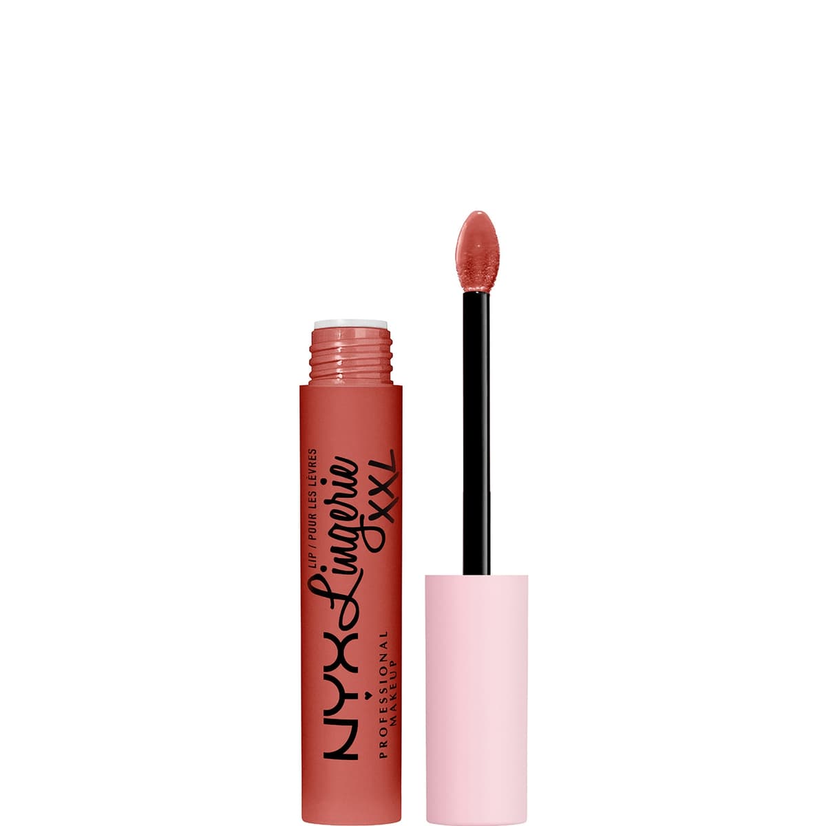 NYX Professional Makeup Lip Lingerie XXL Long Lasting Matte Liquid Lipstick 4ml (Diverse tinten) - Peach Flirt