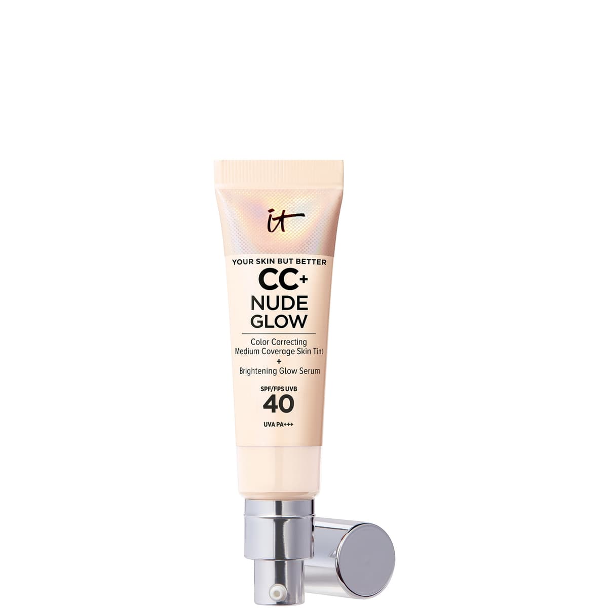 IT Cosmetics CC+ en Nude Glow Lichtgewicht Foundation en Glansserum met SPF40 32 ml (Verschillende Tinten) - Fair Porcelain