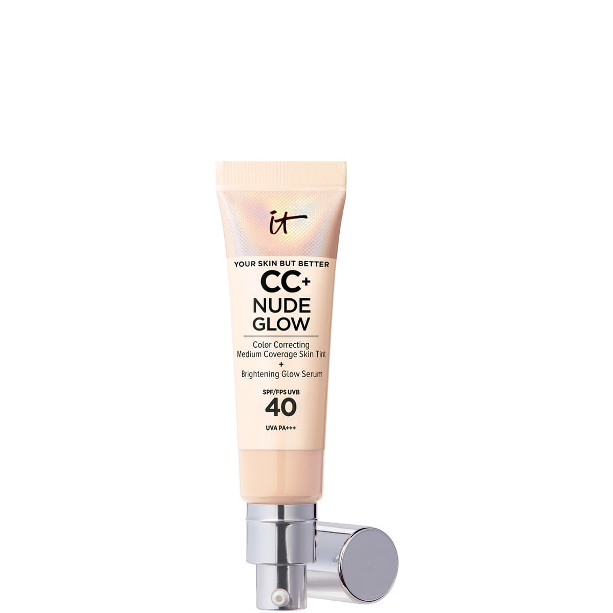 IT Cosmetics CC+ en Nude Glow Lichtgewicht Foundation en Glansserum met SPF40 32 ml (Verschillende Tinten) - Light