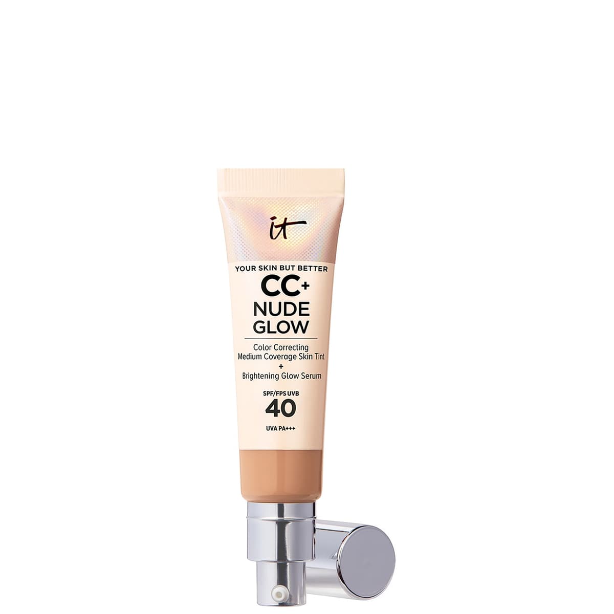 IT Cosmetics CC+ en Nude Glow Lichtgewicht Foundation en Glansserum met SPF40 32 ml (Verschillende Tinten) - Medium Tan