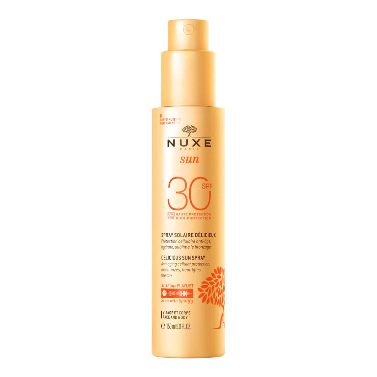 NUXE Delicious Zonnespray Hoge Bescherming SPF30 Gezicht en Lichaam, Nuxe Sun 150 ml