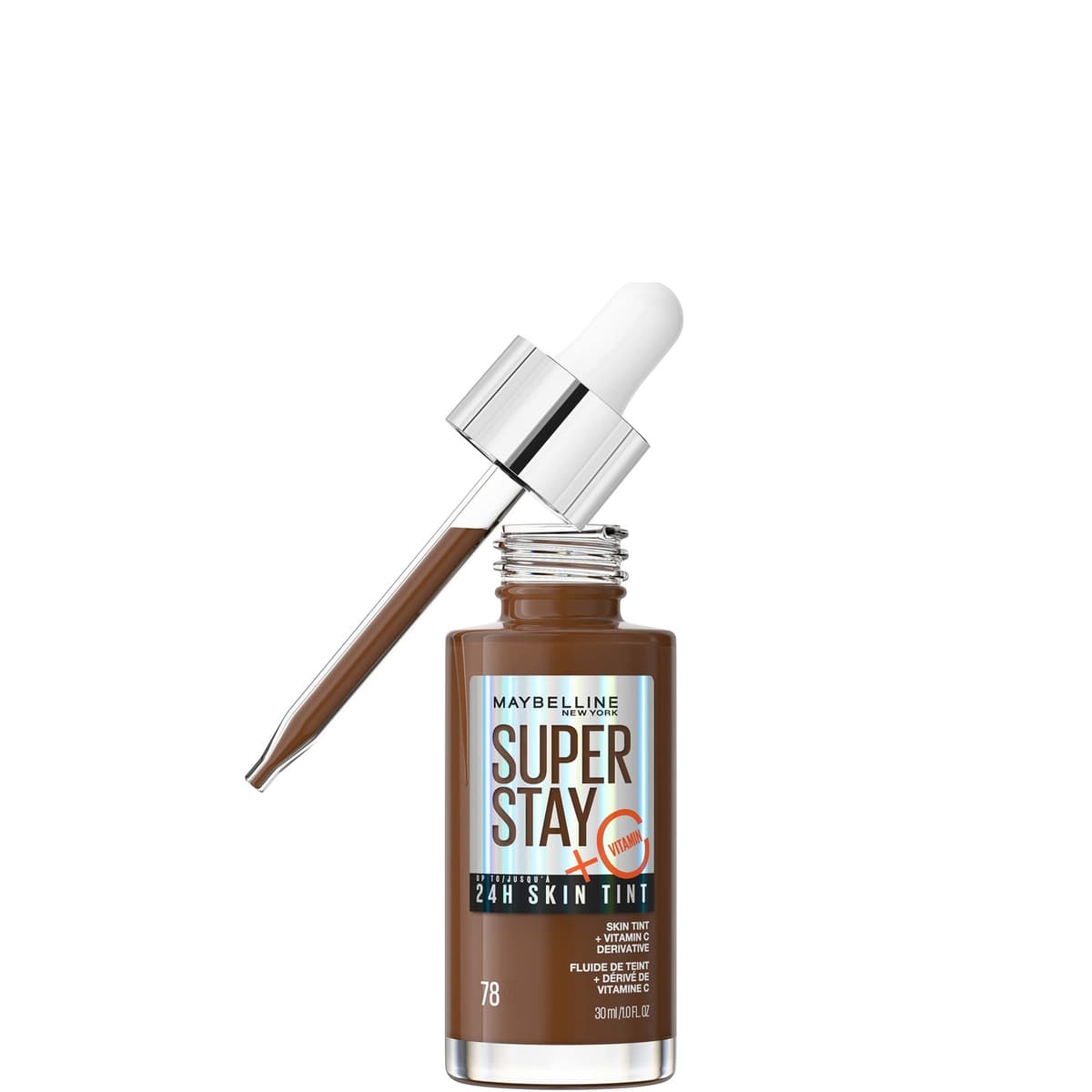 Maybelline Super Stay up to 24H Skin Tint Foundation + Vitamin C 30ml (Various Shades) - 78