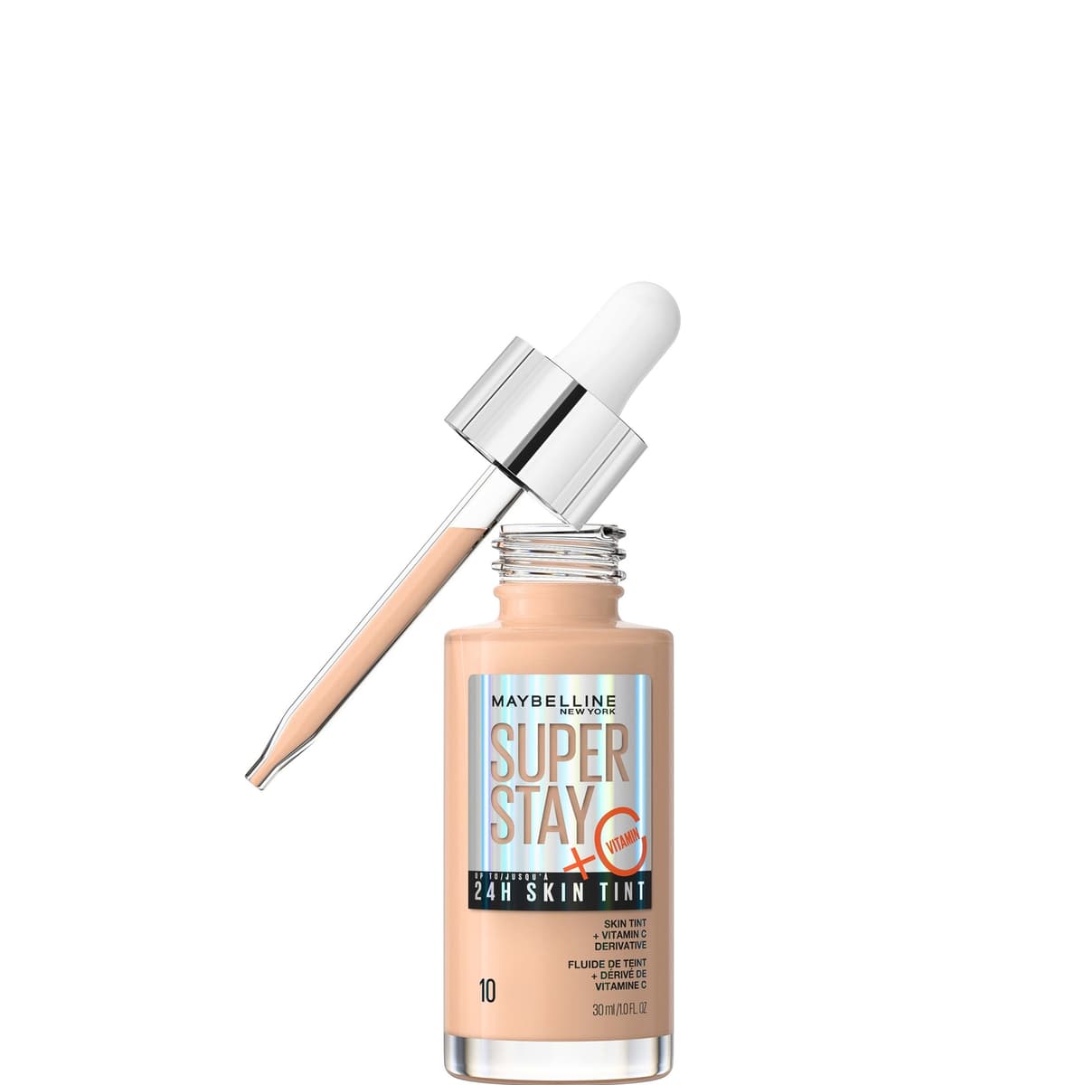 Maybelline Super Stay up to 24H Skin Tint Foundation + Vitamin C 30ml (Various Shades) - 10