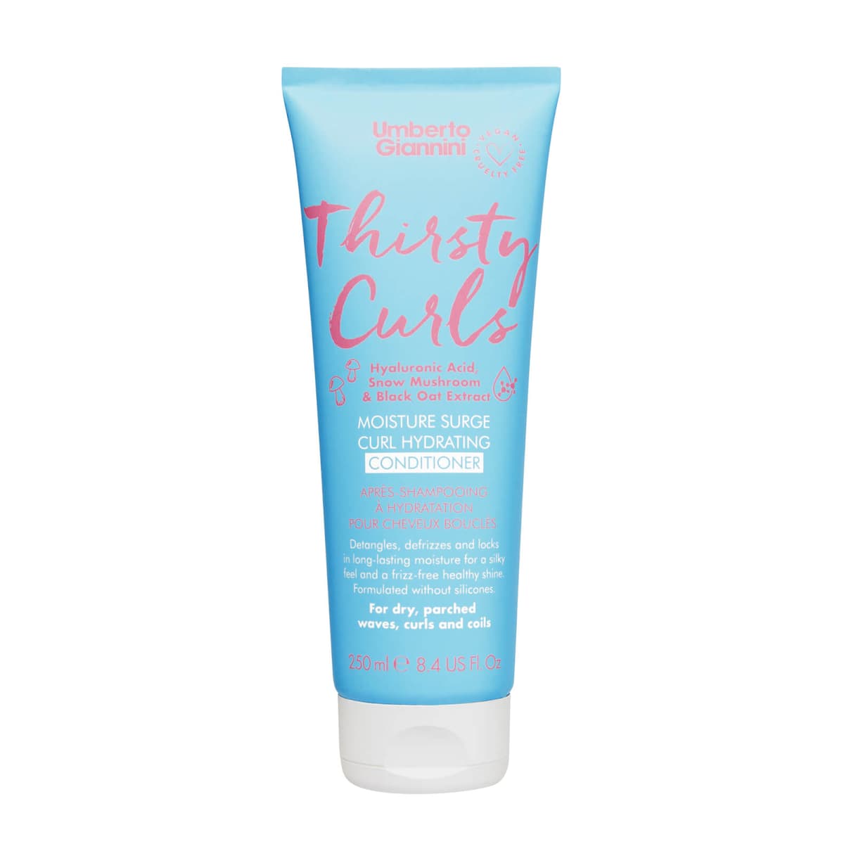Umberto Giannini Thirsty Curls Moisture Surge Hydraterende Conditioner voor Krullend Haar 250 ml